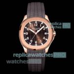 Luxury Clone PPF Patek Philippe Aquanaut 5167R Brown Dial Rose Gold Watch 
